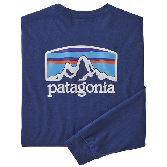 Patagonia Langærmet Tee til Fiskeri - Bæredygtig Blå