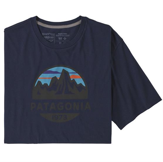 Patagonia Fitz Roy Scope Økologisk T-Shirt i Klassisk Navy