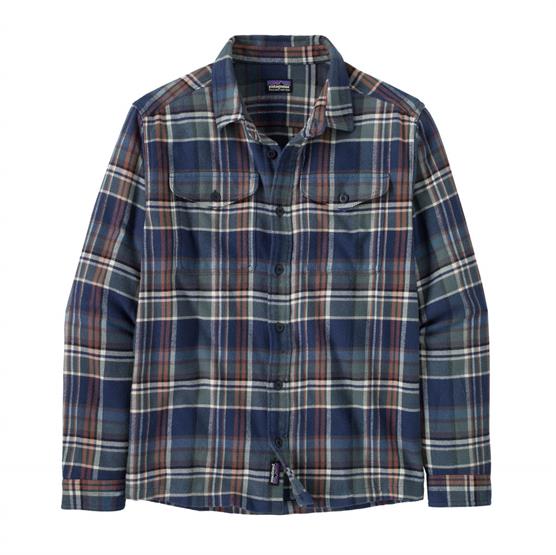 Patagonia Fjord Flannel Skjorte til Mænd - Ny Navy