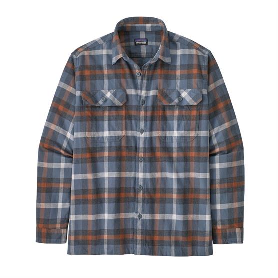 Patagonia Herreskjorte i Økologisk Bomuld - Flannel Grå
