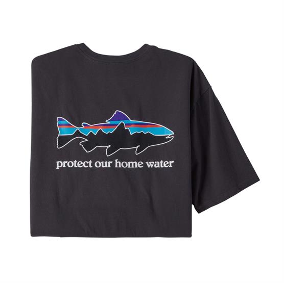 Patagonia Home Water Trout Økologisk T-Shirt - Sort