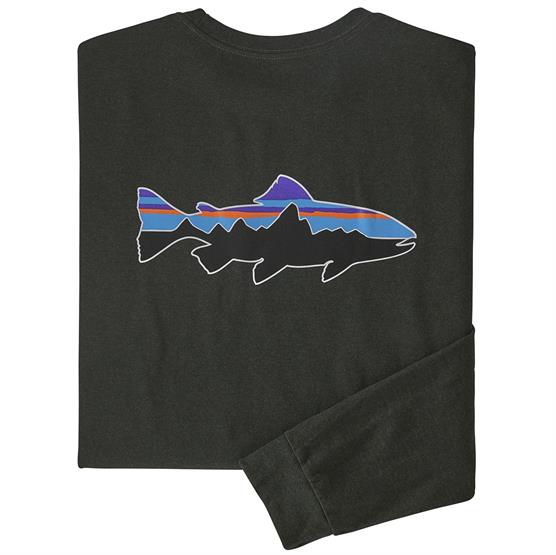 Patagonia Langærmet T-Shirt Fitz Roy Trout - Kelp