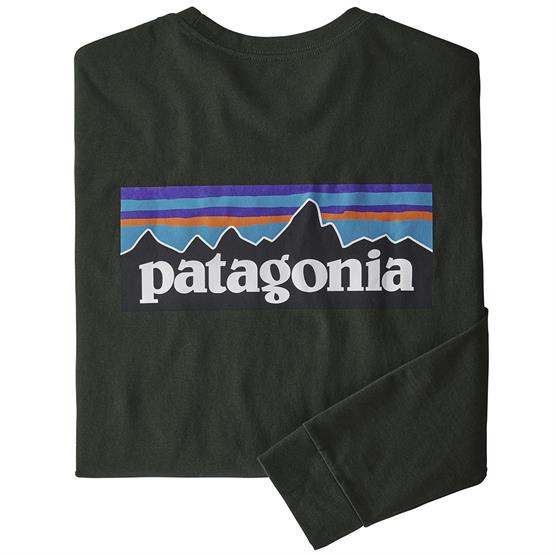 Patagonia Langærmet T-shirt med P-6 Logo - Kelp Forest