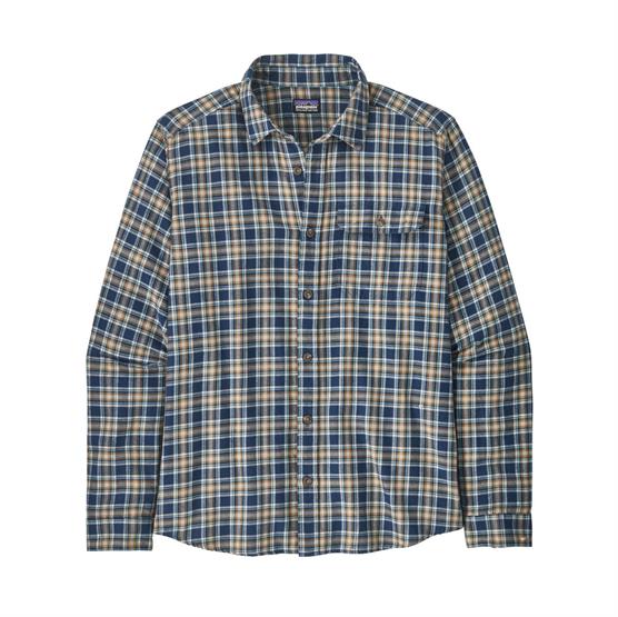 Patagonia Herreskjorte i Fjord Flannel - Blå Udsalg!