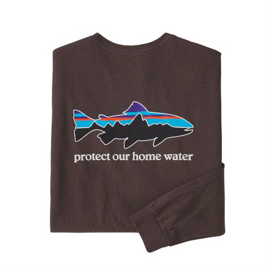 Patagonia Herrebluse - Home Water Trout Responsibili Tee