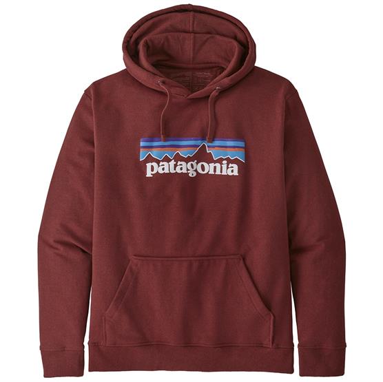 Patagonia P-6 Logo Hættetrøje - Barn Red, Øko-venlig!