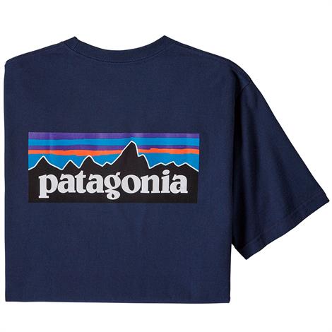 Patagonia P-6 Logo Responsibili T-Shirt i Classic Navy