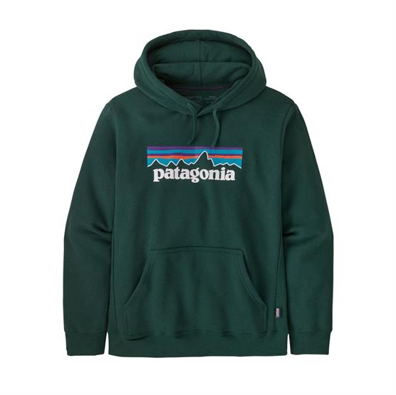 Patagonia P-6 Logo Hættetrøje i Pinyon Green - Tilbud!