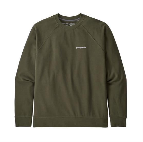 Patagonia P-6 Logo Økologisk Crew Sweatshirt - Basin Green