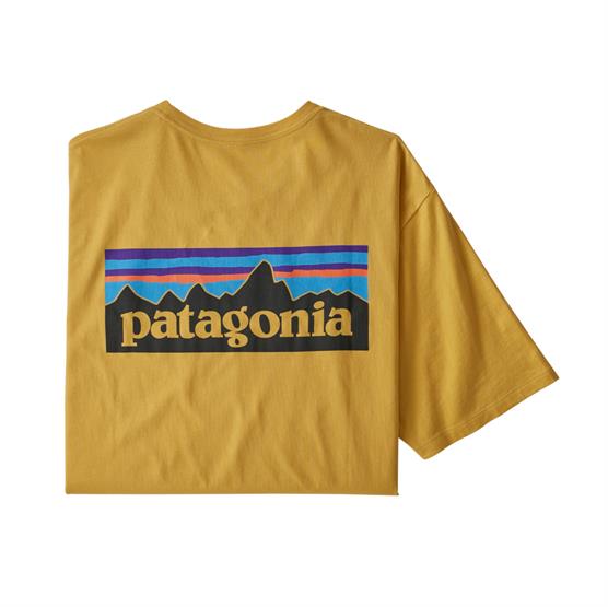Patagonia P6 Logo Økologisk T-Shirt - Mountain Yellow