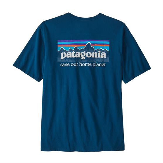 Patagonia P-6 Mission Økologisk T-Shirt - Lagom Blå