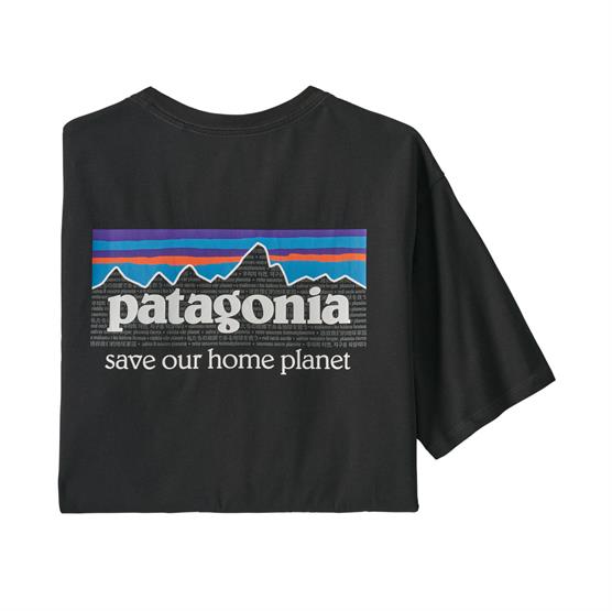 Patagonia P-6 Mission Økologisk T-Shirt - Ink Black