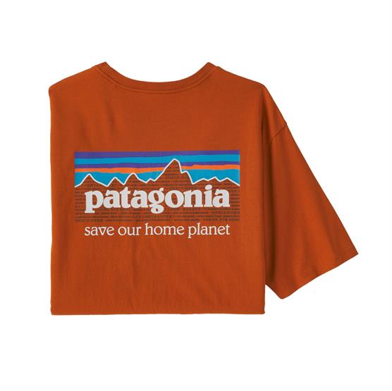 Patagonia P-6 Mission Økologisk T-shirt i Sandhill Rust