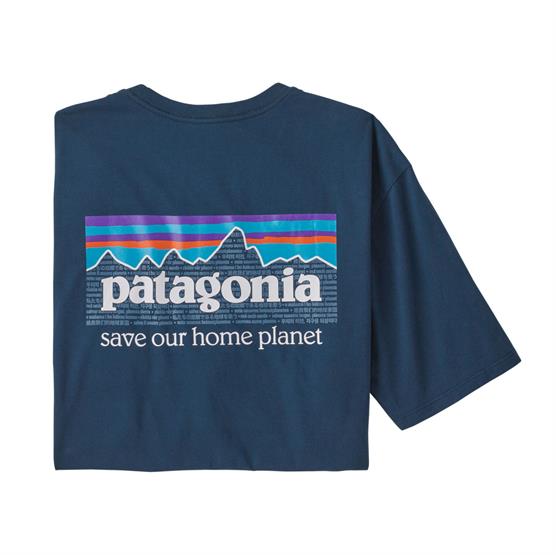 Patagonia P-6 Mission Økologisk T-Shirt - Tidepool Blue