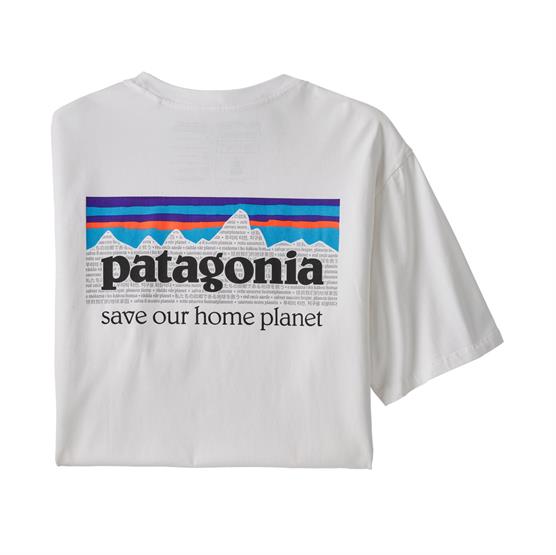 Patagonia P-6 Mission Økologisk T-Shirt - Hvid