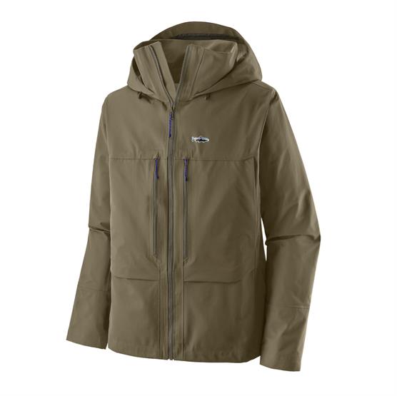 Patagonia Swiftcurrent Vadejakke i Sage Khaki - Kvalitet til Fiskeri