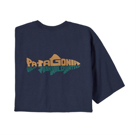 Patagonia Wild Waterline Pocket Tee - Ny Navy T-shirt