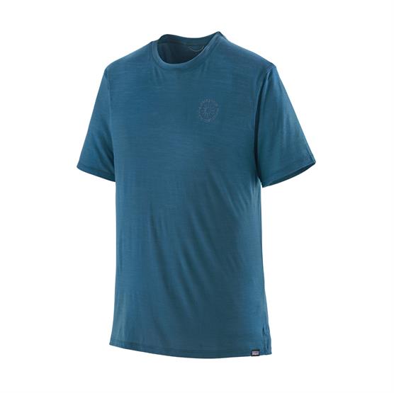 Patagonia Mens Cap Cool Merino Graphic Shirt  Wavyblue