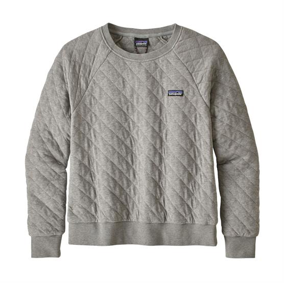 Patagonia Kvinders Økologisk Bomulds Quilt Crew - Drifter Grey