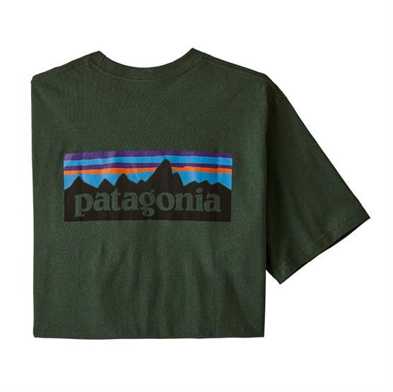 Patagonia P-6 Logo Pocket T-shirt i Alder Green