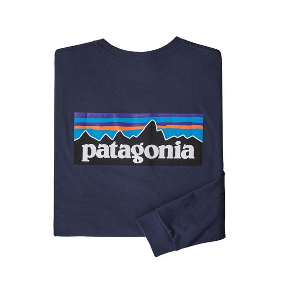 Patagonia Langærmet T-Shirt P-6 i Klassisk Navy