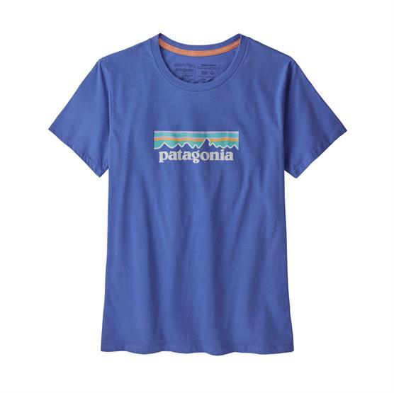 Patagonia Kvinder Pastel P Logo Økologisk T-Shirt Blå