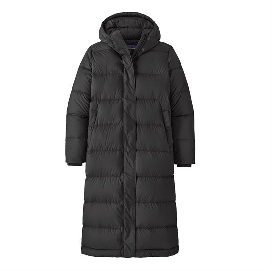 Patagonia Silent Down Lang Parka til Damer - Sort Vinterjakke