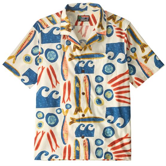 Patagonia Mens Tidal Threads Camp Shirt  Sardines   Natural