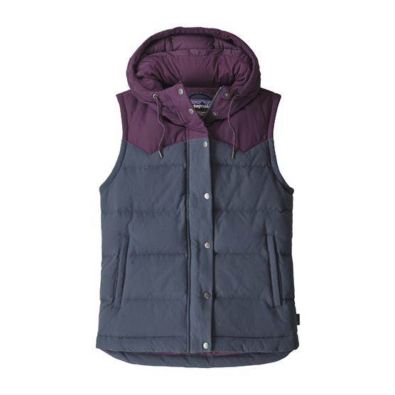 Patagonia Bivy Dame Dunvest i Smolder Blue og Deep Plum
