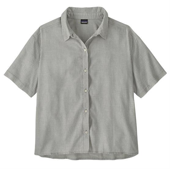 Patagonia Womens Lw A C Shirt  Solstice Stripe   Smolder Blue