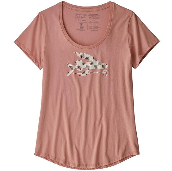 Patagonia Kvinders Flying Fish Økologisk T-shirt Flora Pink
