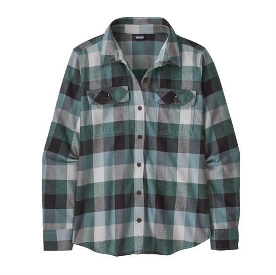 Patagonia Dame L/S Fjord Flannel Skjorte - Nouveau Green