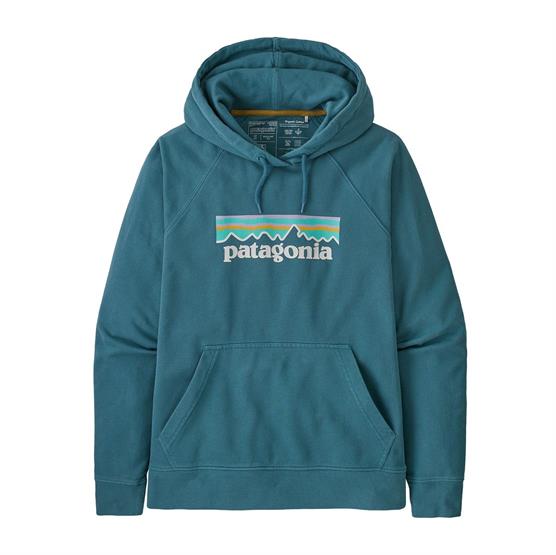 Patagonia Pastel P-6 Logo Økologisk Hættetrøje - Abalone Blue