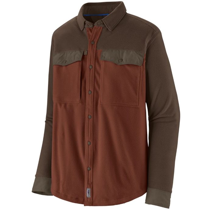 Patagonia M S Early Rise Snap Skjorte - Dried Vanilla