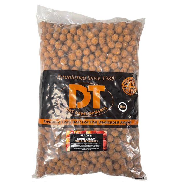 Dt Bait Peach   Sour Cream Boilies  Kg