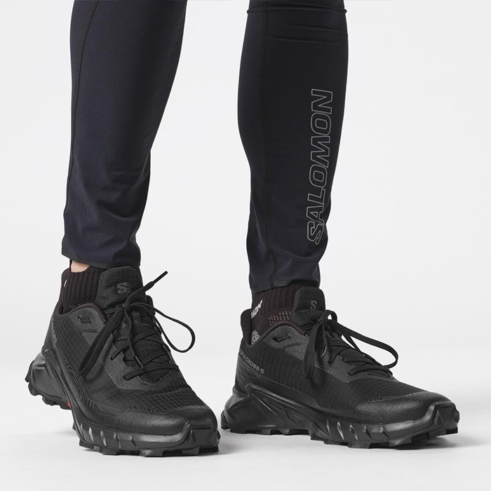 Salomon Alphacross 5 Herre Vandresko – Sort Ebony Tilbud!