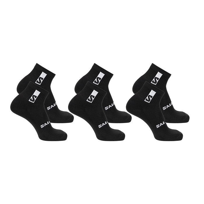 Salomon Everyday Ankelsokker 3 Pak - Sort Tilbud