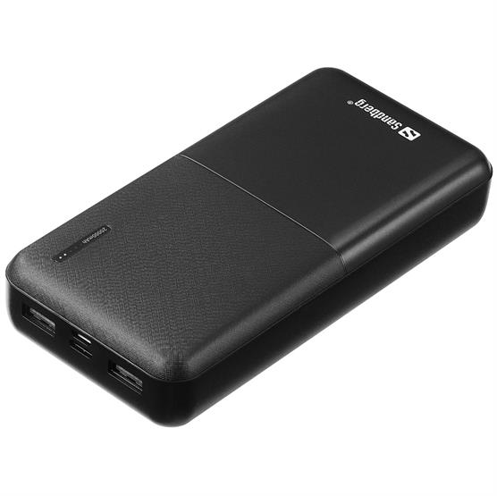 Sandberg Saver Powerbank 20000 mAh - Ideel til rejser