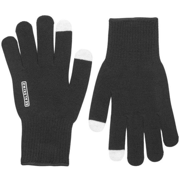 Sealskinz Hanworth Black - Let Merinould Handsker