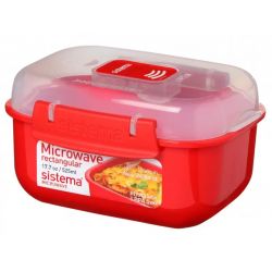 Sistema 525ml Rektangulær Mikrobølgeovn Beholder - Hurtig Levering!