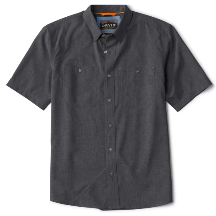 Orvis Tech Chambray Ss Work Skjorte Black