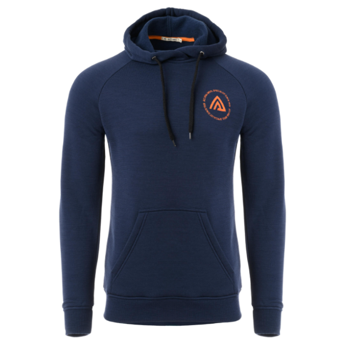 Aclima Fleecewool V  Hoodie Navy Blazer