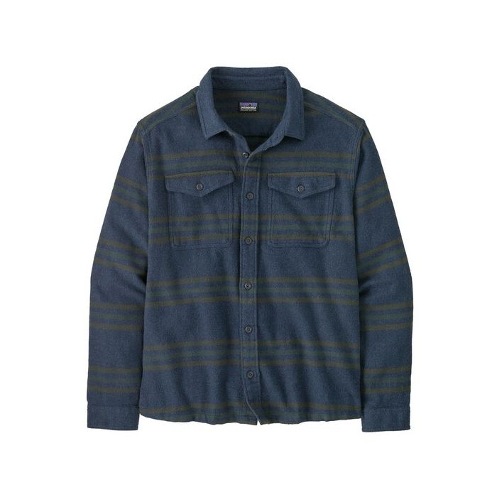 Patagonia Fjord Flannel Skjorte - Smoulder Blue Tilbud!