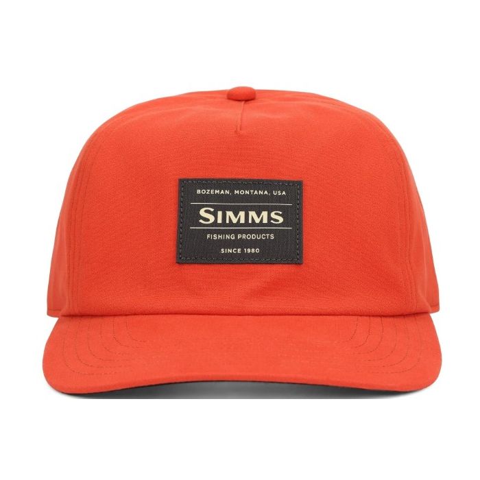 Simms Double Haul Kasket i Orange – Klassisk Outdoor Caps