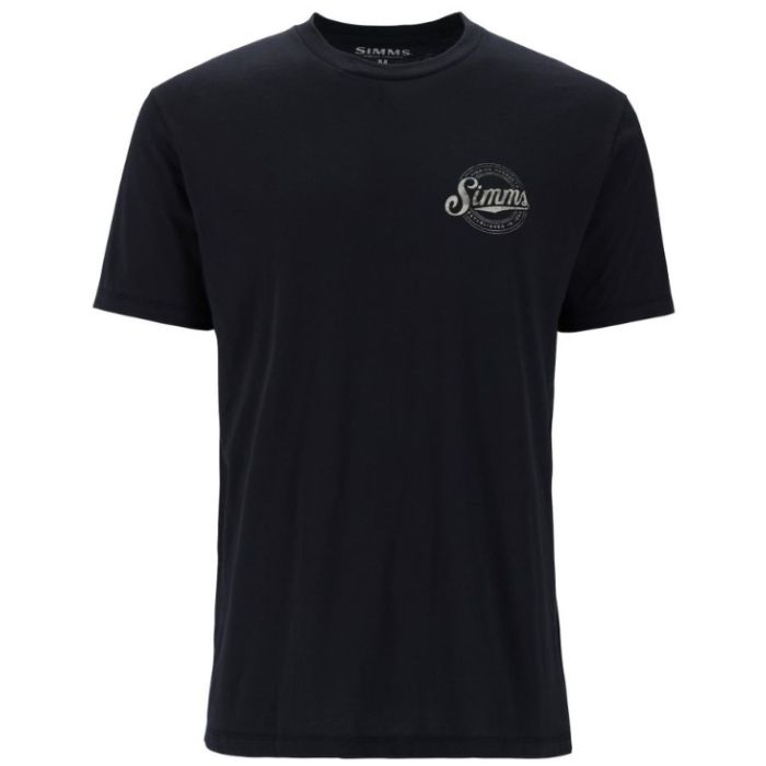 Simms Circle Lockup T Shirt Black