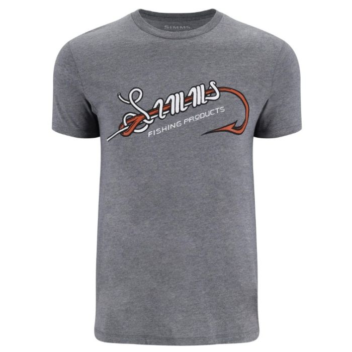 Simms Hook Loop T-Shirt i Athletic Heather - Fantastisk tilbud!