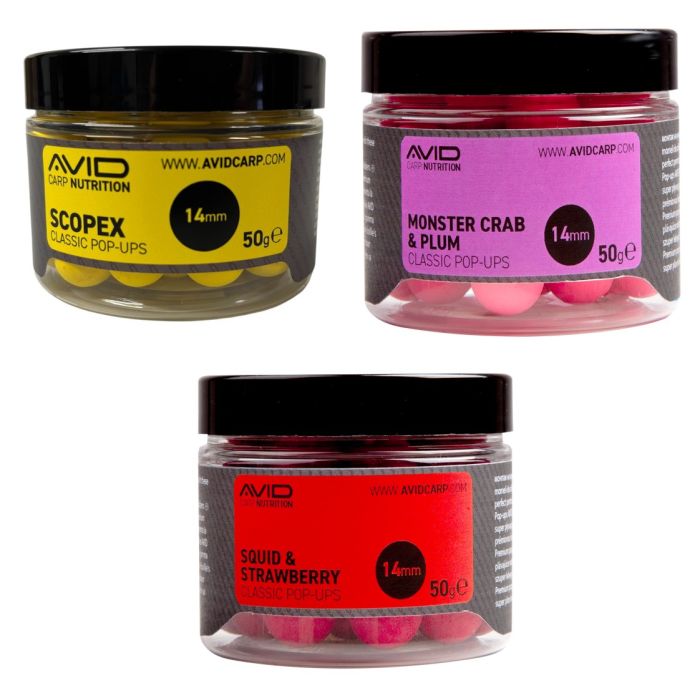 Avid Classic Pop Ups - 14mm Luftballoner til Karpefiskeri