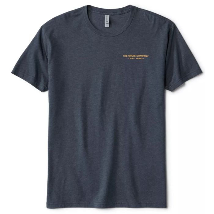 Orvis Spring Creek T-shirt i Navy - Klassisk design
