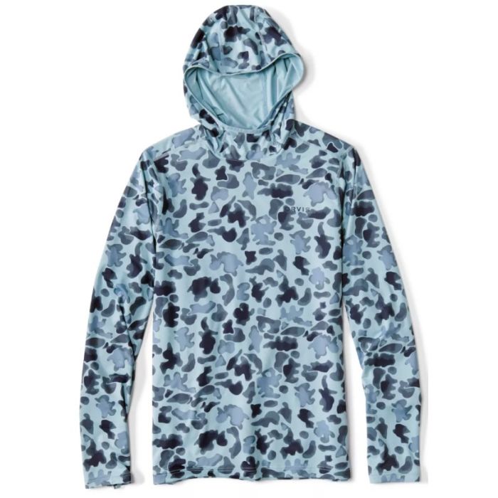 Orvis Solbeskyttende Hoodie i Bluewater Camo