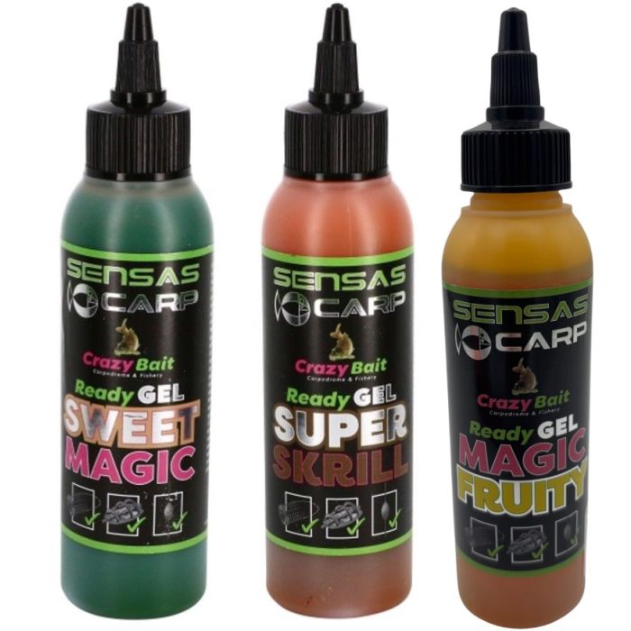 Sensas Crazy Bait Ready Gel - Lokkende Agn til Fiskeri